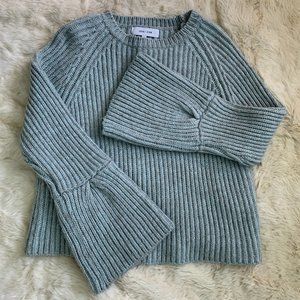 John + Jenn Beautiful Blue Chunky Knit Sweater - S